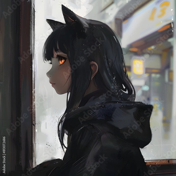 Obraz Cat Ear Girl