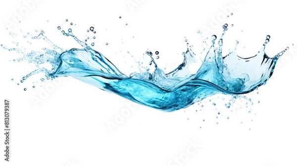 Obraz water splash on white background