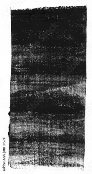 Obraz Black rolled ink texture