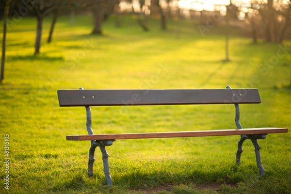 Obraz Bench in the park