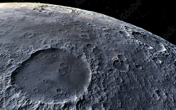 Obraz Moon scientific illustration