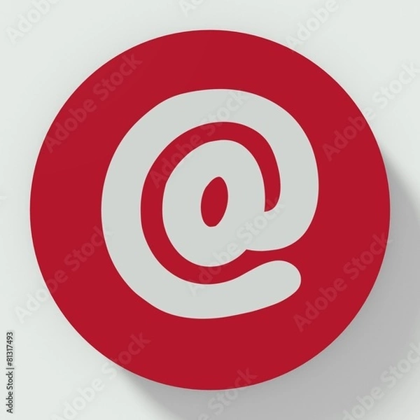 Fototapeta Button at symbol flag isolated on white background