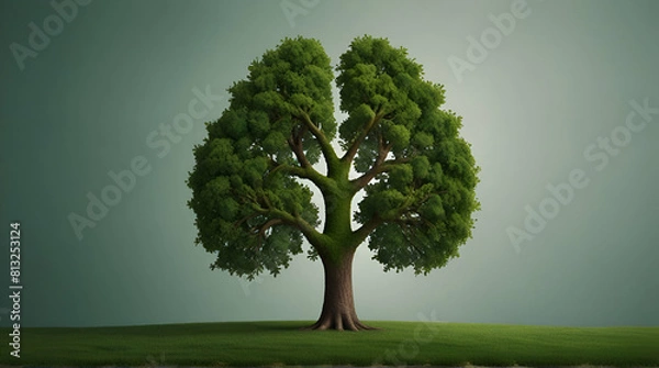 Fototapeta the beautiful tree like a kidney trees are kidney of earth its our environment. Generative .Ai