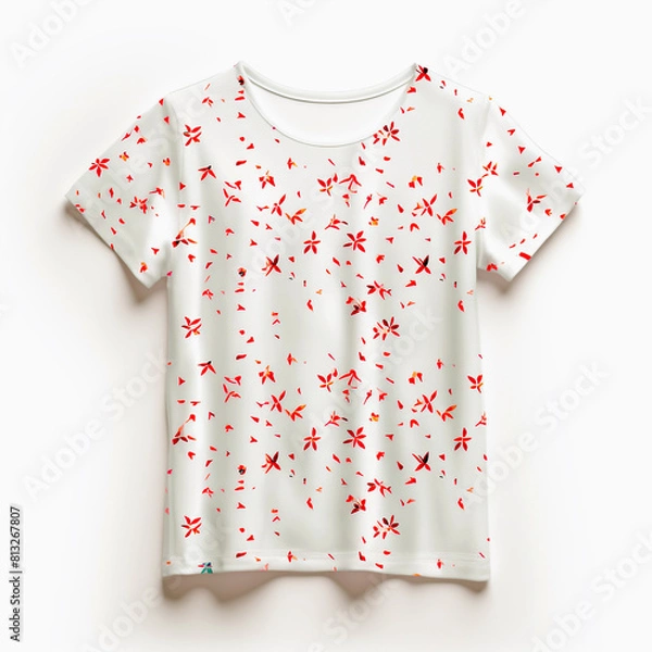 Fototapeta print pattern for T-shirt design with background