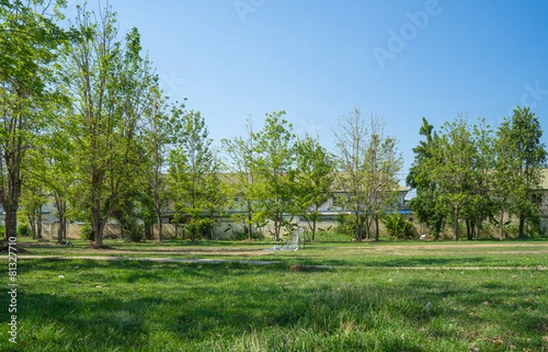 Obraz empty football (soccer) field