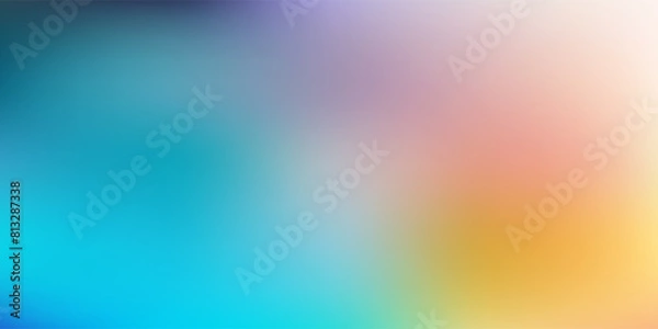 Fototapeta Light blue, yellow vector blur template.