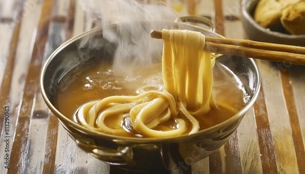 Obraz 日本の代表的な家庭料理のカレーうどん