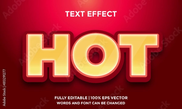 Fototapeta editable text effect template 