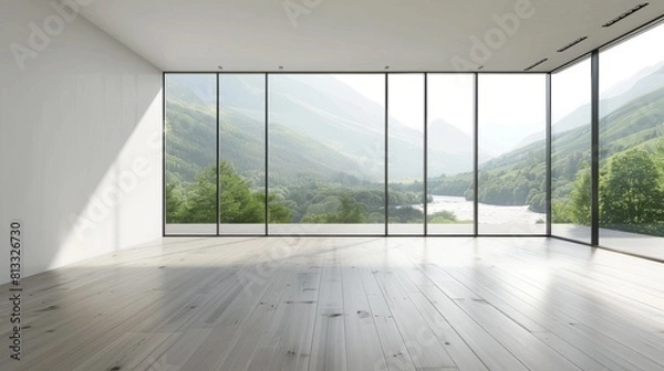 Fototapeta empty room with window