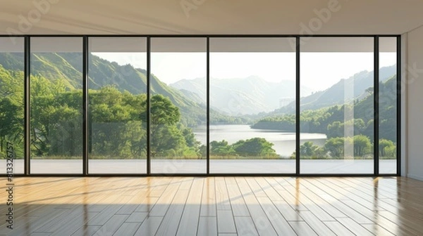 Fototapeta empty room with window