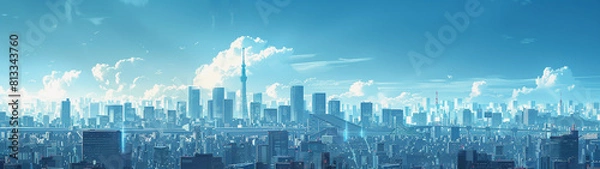 Obraz Modern Tokyo Skyline in Daylight