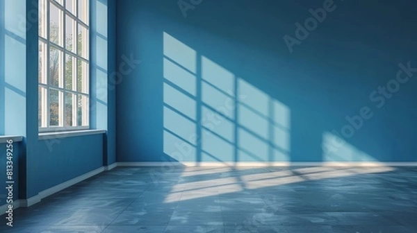 Obraz blue room with a window