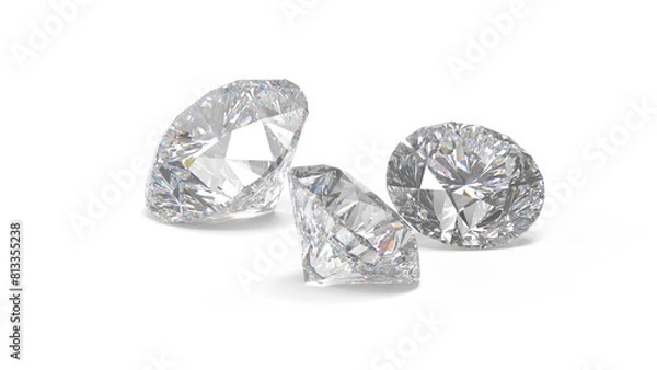 Obraz レンダリングされたダイアモンド　CG