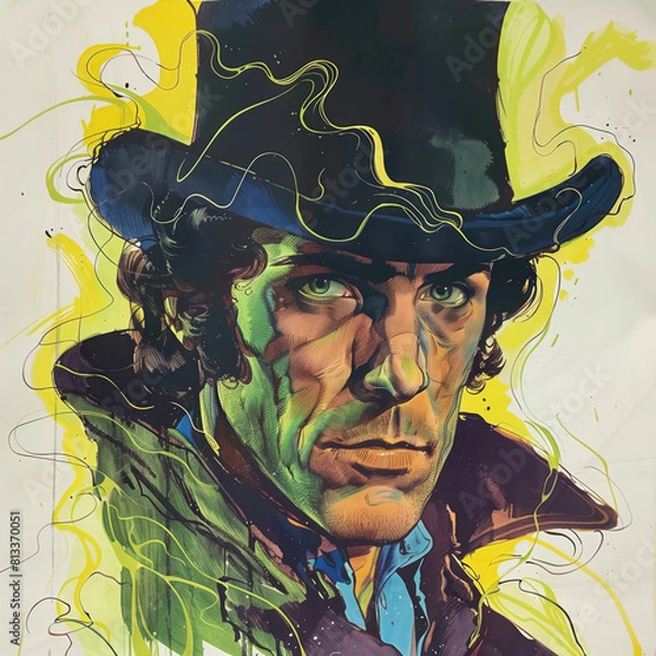 Fototapeta Sherlock Holmes 70s-style Portrait