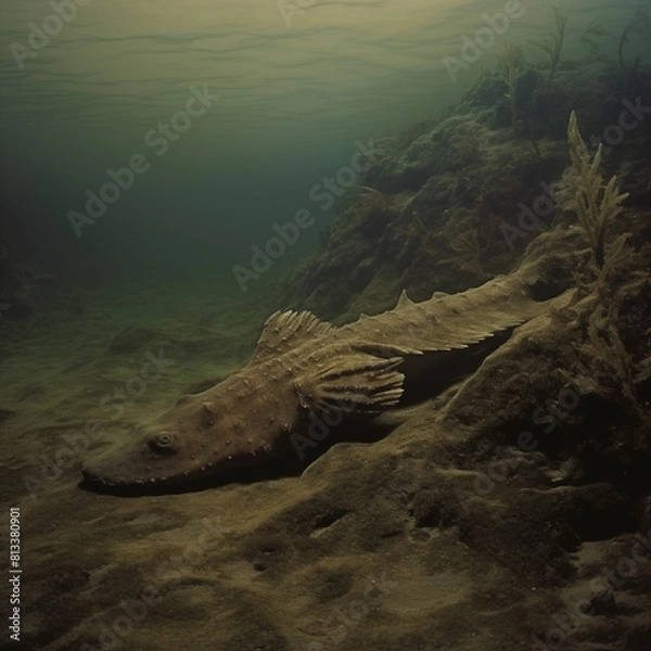 Obraz crocodile in the sea