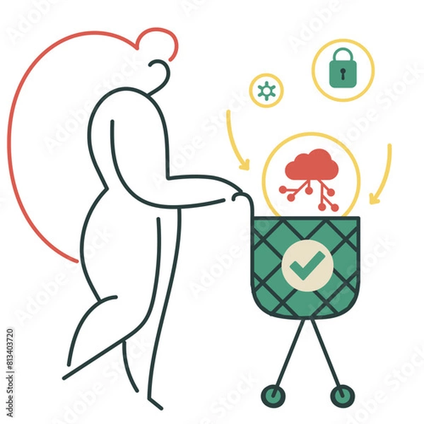 Fototapeta Buying a SaaS products