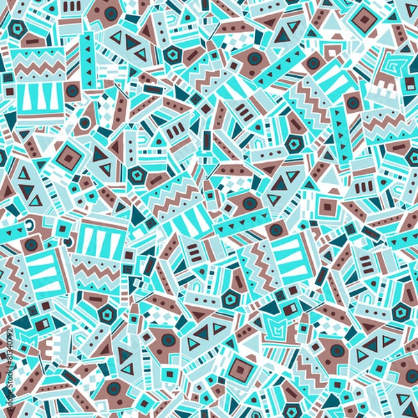 Fototapeta Ethnic seamless pattern. Vector illustration