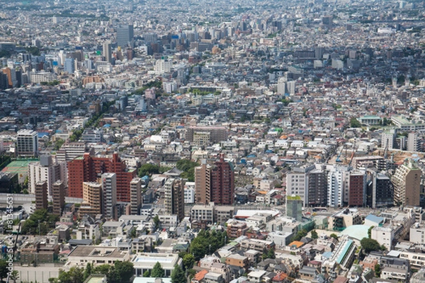 Fototapeta 都心上空からの眺め