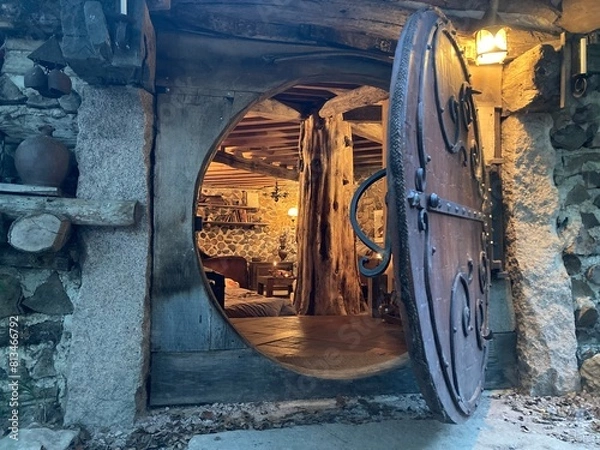 Obraz Entrée d'une maison de hobbit