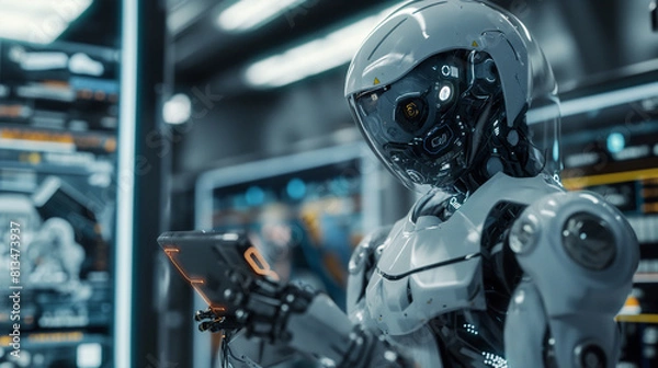 Fototapeta humanoid, robot, futuristic, artificial intelligence, intelligence, 