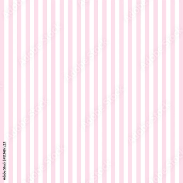 Fototapeta Seamless pattern of vertical pink stripes, simple geometric background