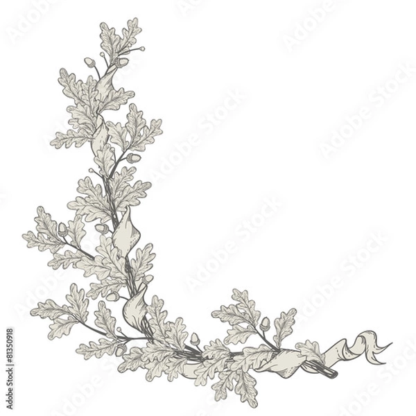 Obraz Gałąź dębowa