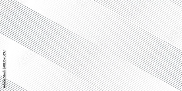 Obraz Vector gray line abstract pattern Transparent monochrome striped texture, minimal background. Abstract background wave circle lines elegant white diagonal lines gradient creative concept web texture.