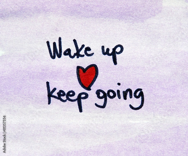 Obraz motivational message wake up