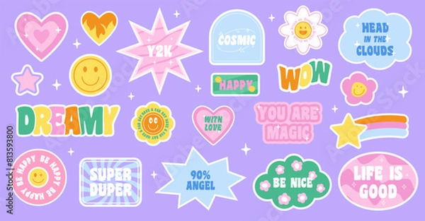 Obraz Collection of Cool Cute Stickers