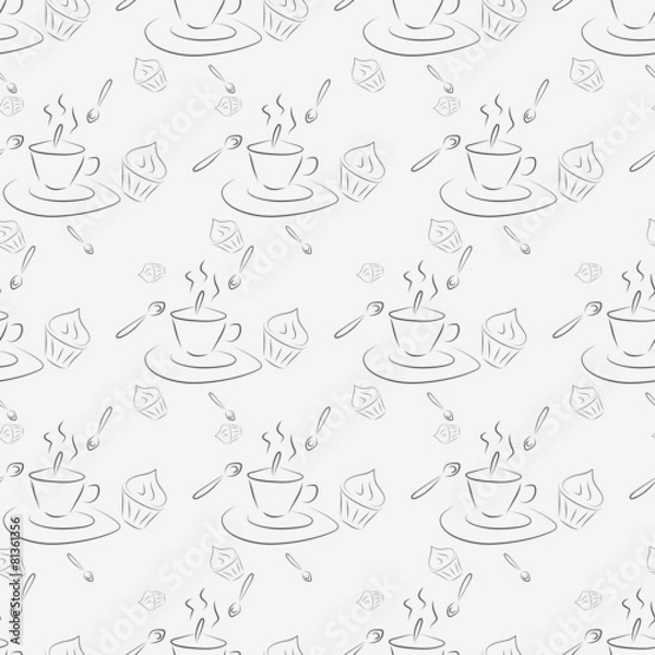 Fototapeta Cups and cakes