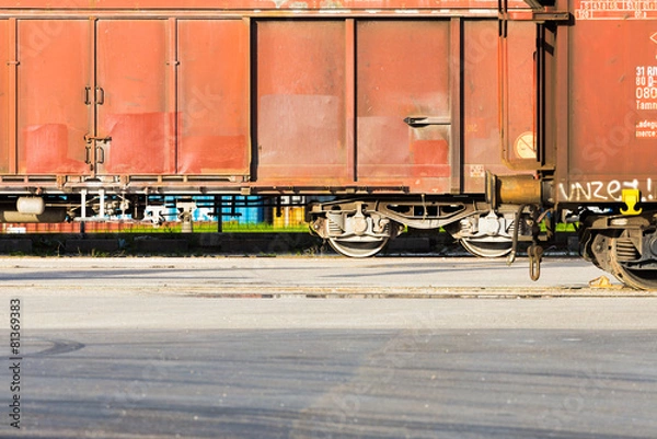 Obraz freight train departing