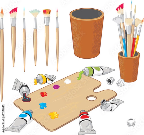 Obraz Painting Material Collection
