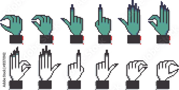 Obraz Halloween Pixel Hands