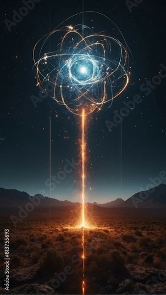 Fototapeta galaxy future scene