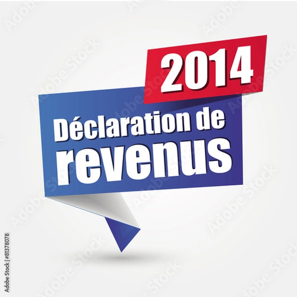 Fototapeta déclaration de revenus 2014