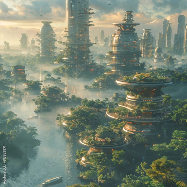 Obraz Future City