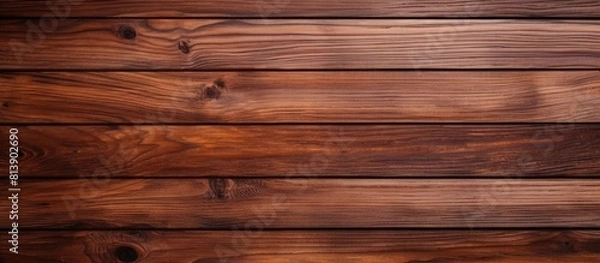 Obraz The wooden plank board creates a textured surface that serves as a background for images with copy space
