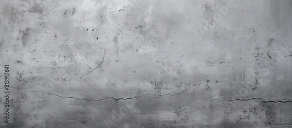 Fototapeta A textured grey stucco wall as a copy space image