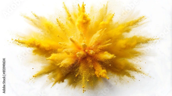 Obraz yellow smoke explosion