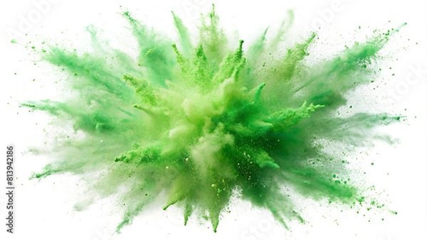 Obraz green smoke explosion