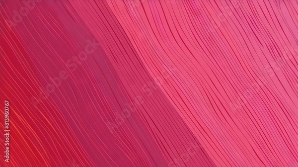 Obraz    a red and pink wallpaper with a wavy-line pattern at its base