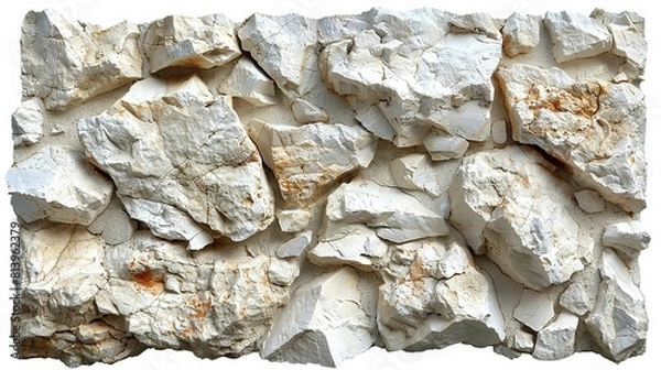 Obraz   A split rock with white and brown spots