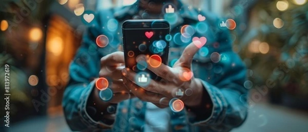 Obraz Develop a social media marketing strategy for a brand