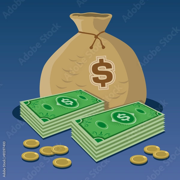 Obraz Money Vector Design Illustration