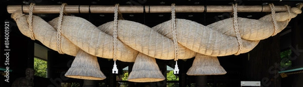 Fototapeta 巨大なしめ縄　横長・バナー素材