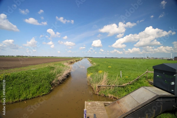 Fototapeta Zuidplaspolder between Gouda and Rotterdam to build new village and business park