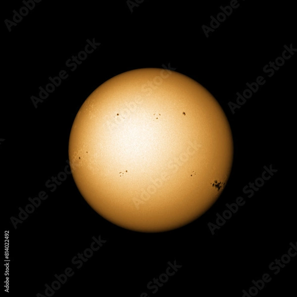 Obraz Suns surface with sunspots on 12th of May 2024 with the active sunspot region 3664 