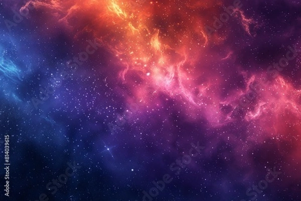 Fototapeta Colorful shining abstract background with stars