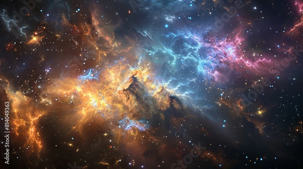 Fototapeta Boujee Threads The Cosmic Tapestry of the Multiverse