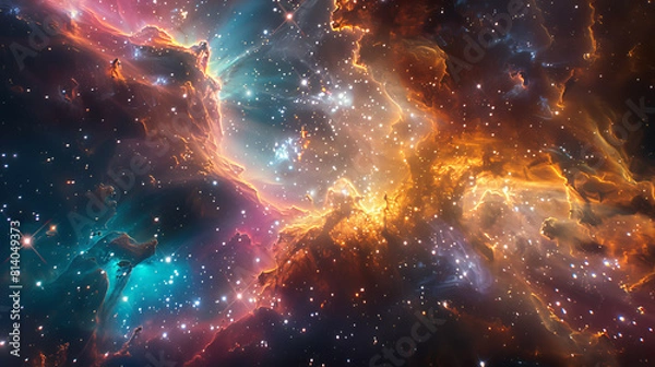 Fototapeta Boujee Threads The Cosmic Tapestry of the Multiverse